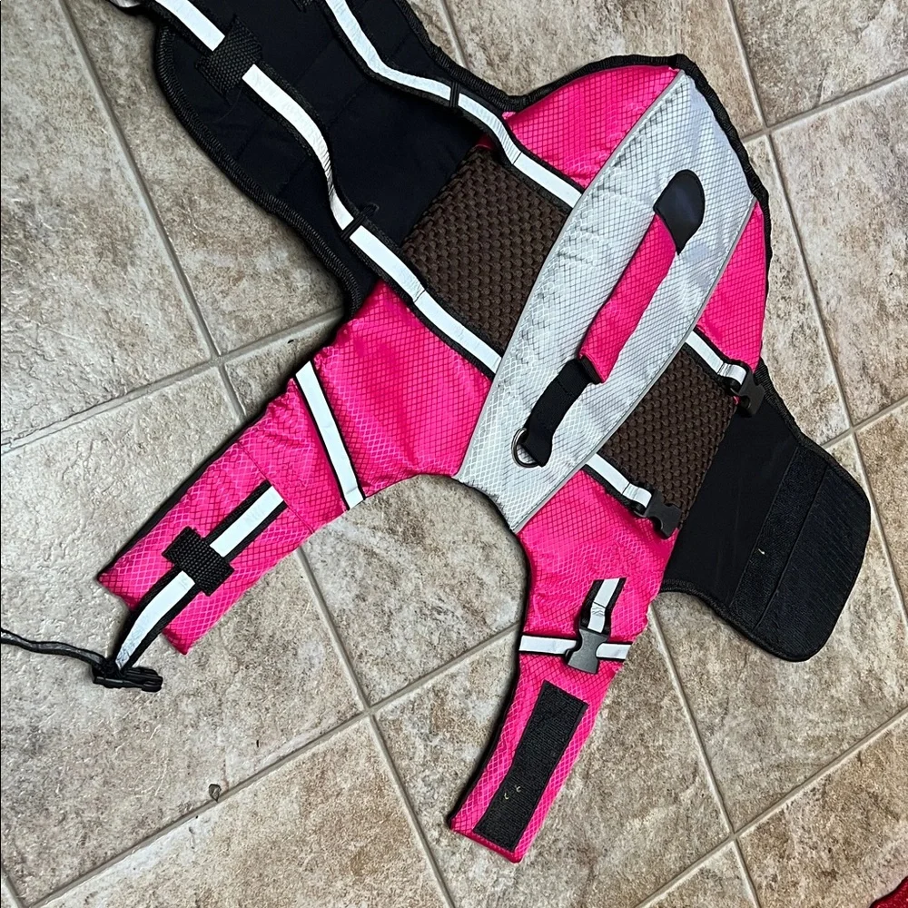Vibrant Pink Dog Life Vest